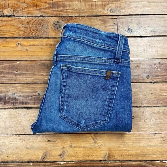 Joe’s jeans blue mid rise waist skinny distressed ripped denim stretchy size 26 - Picture 6 of 16